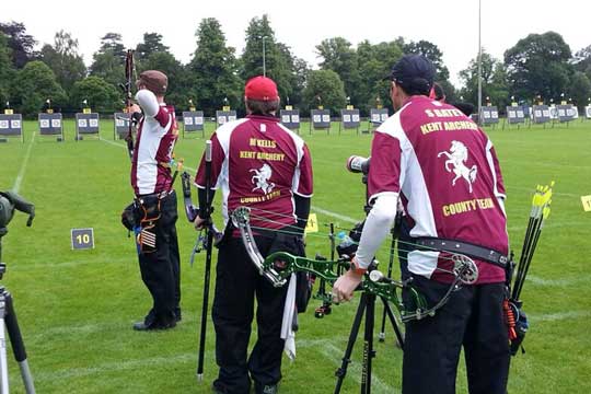 The Kent compound team for the National County Team Championships.